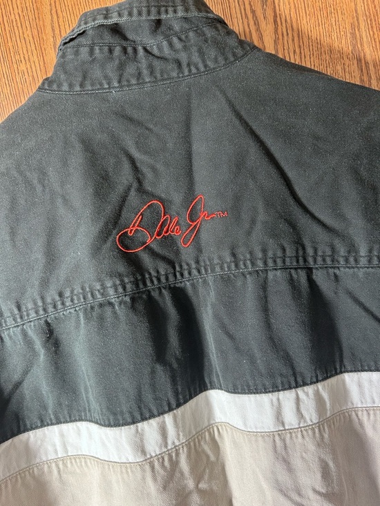 Vtg NASCAR Dale Jr Tri-Tone Button Down Shirt - Picture 7 of 8